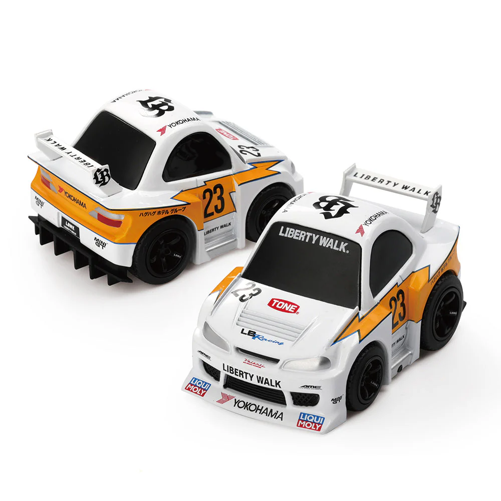 Mini GT QZ00501-BL QubeCarz Nissan LB-Super Silhouette S15 Silvia Liberty Walk Presentation - Image 2