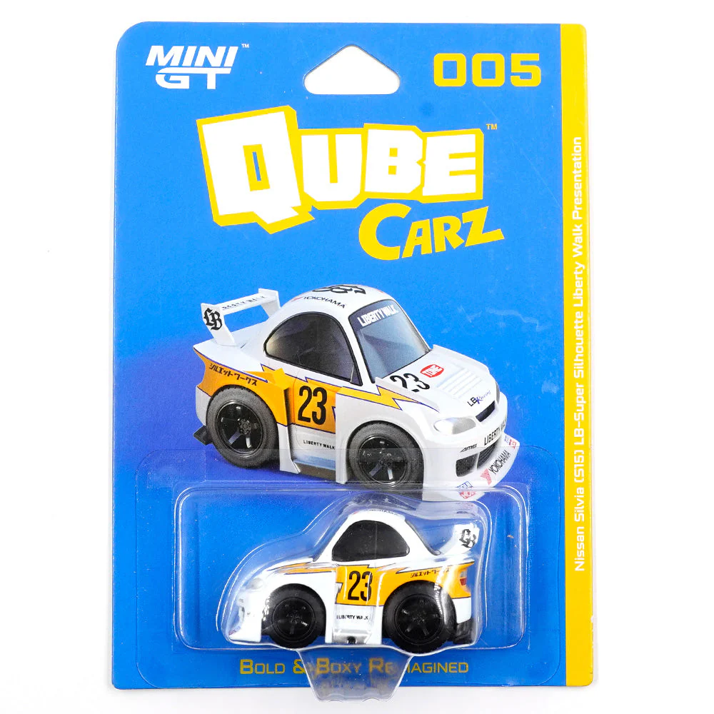 Mini GT QZ00501-BL QubeCarz Nissan LB-Super Silhouette S15 Silvia Liberty Walk Presentation - Image 3