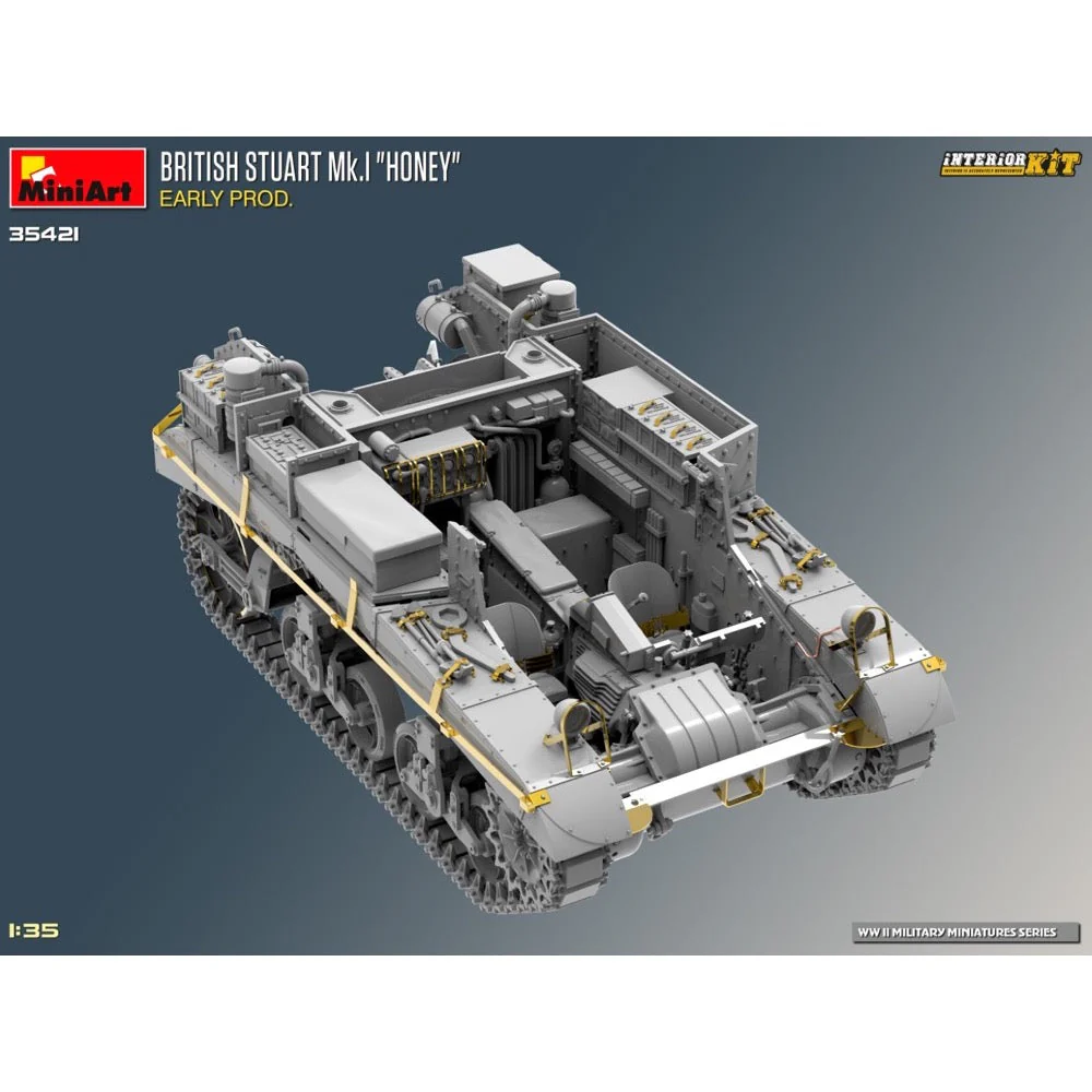 MiniArt 35421 1/35 British Stuart Mk.I "Honey" Early Prod. Interior Kit - Image 11