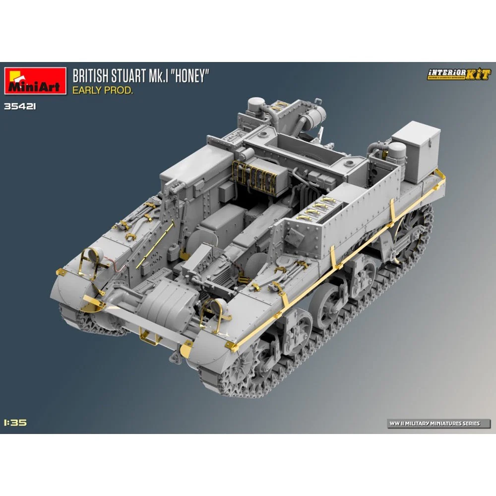 MiniArt 35421 1/35 British Stuart Mk.I "Honey" Early Prod. Interior Kit - Image 12