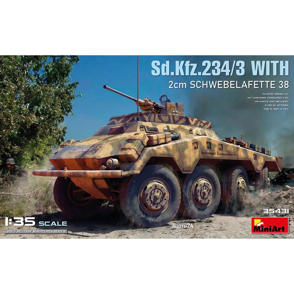 MiniArt 35431 1/35 Sd.Kfz.234/3 With 2cm Schwebelafette 38