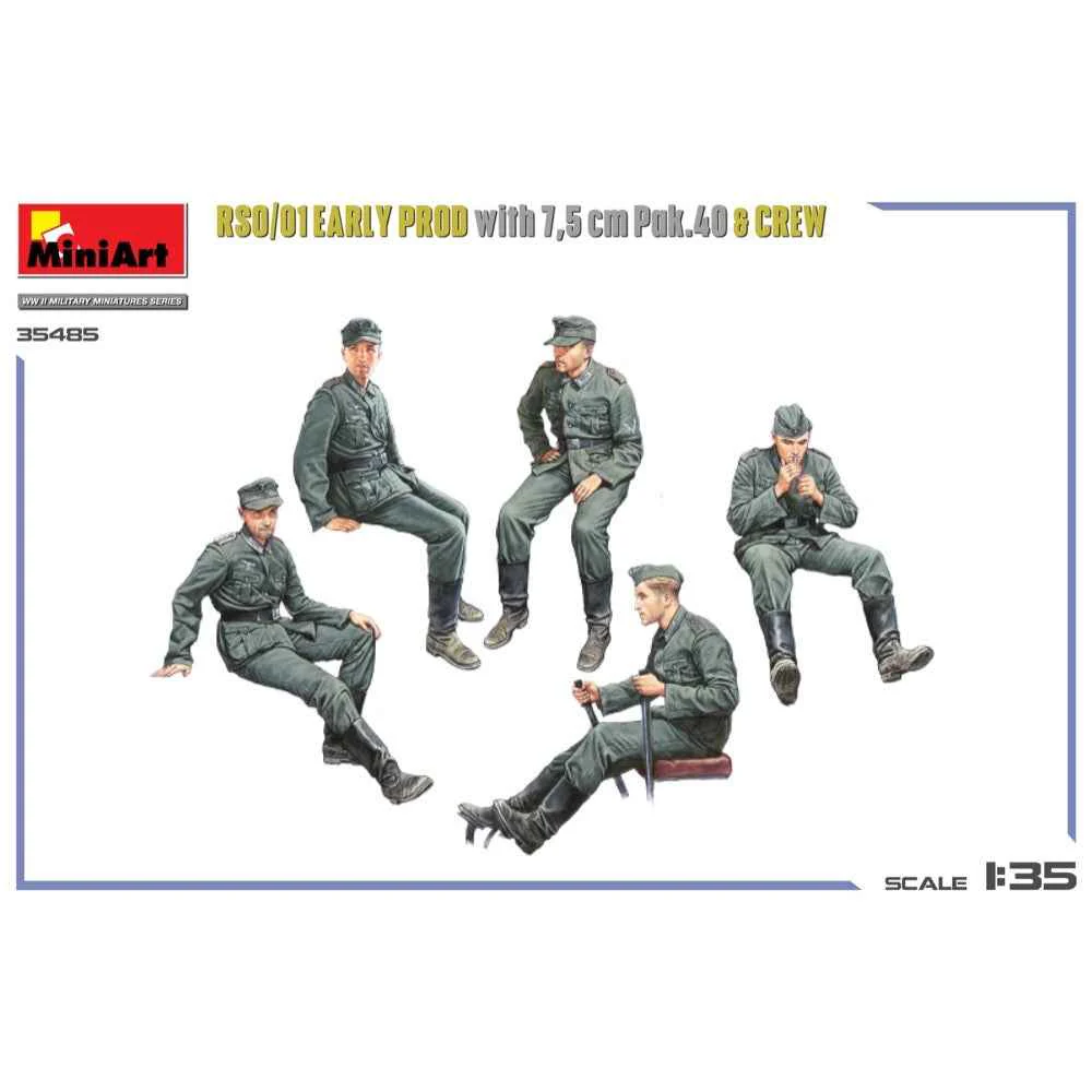 Miniart 35485 1/35 RSO/01 Early Prod. with 7,5 cm Pak.40 & Crew - Image 7