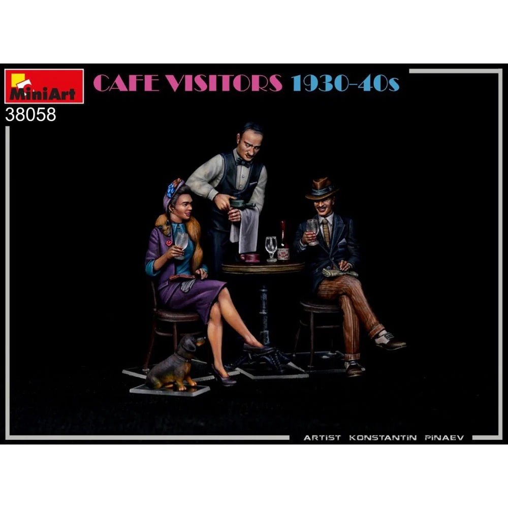 MiniArt 38058 1/35 Cafe Visitors 1930 - 1940s - Image 2