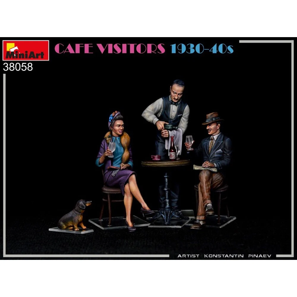 MiniArt 38058 1/35 Cafe Visitors 1930 - 1940s - Image 3