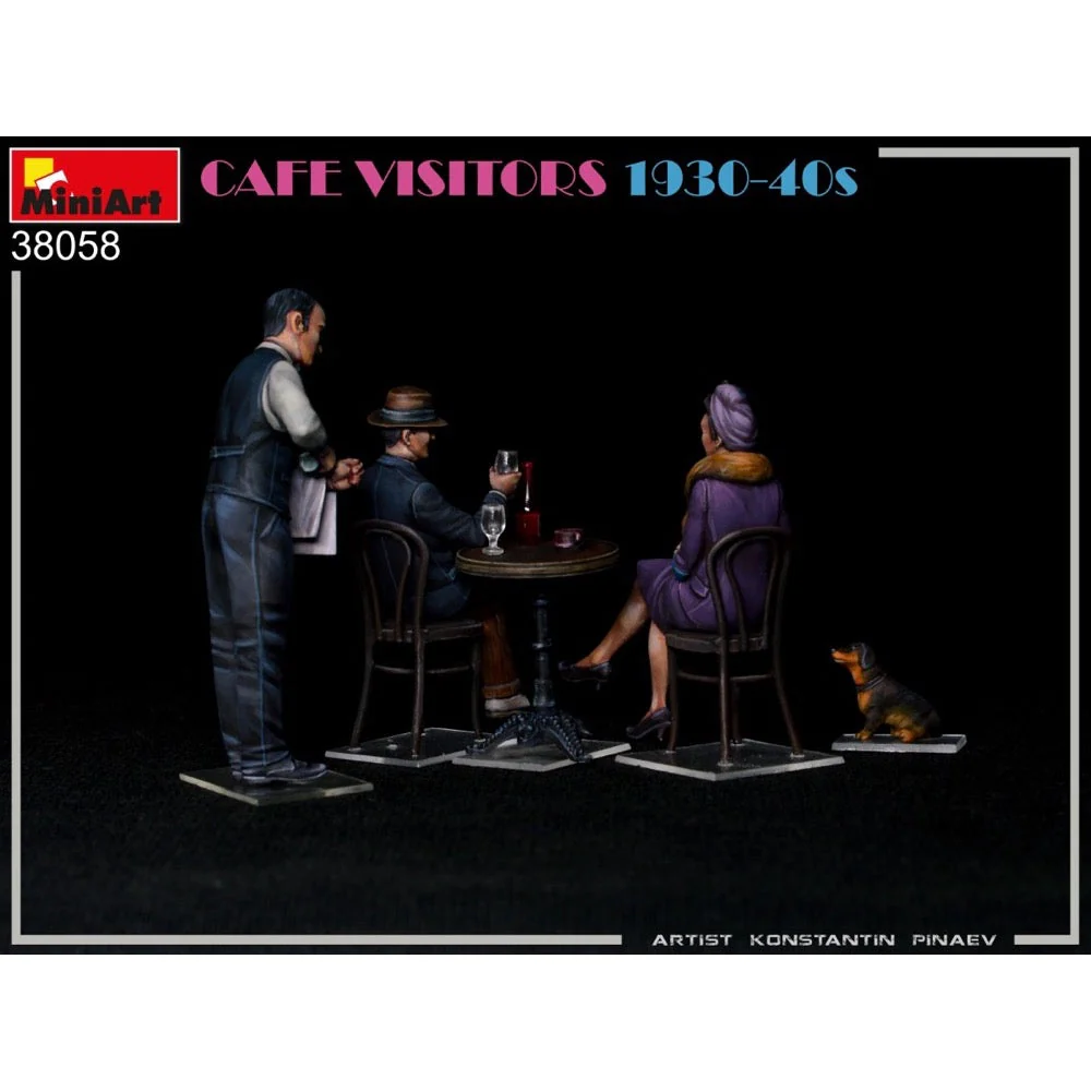 MiniArt 38058 1/35 Cafe Visitors 1930 - 1940s - Image 4