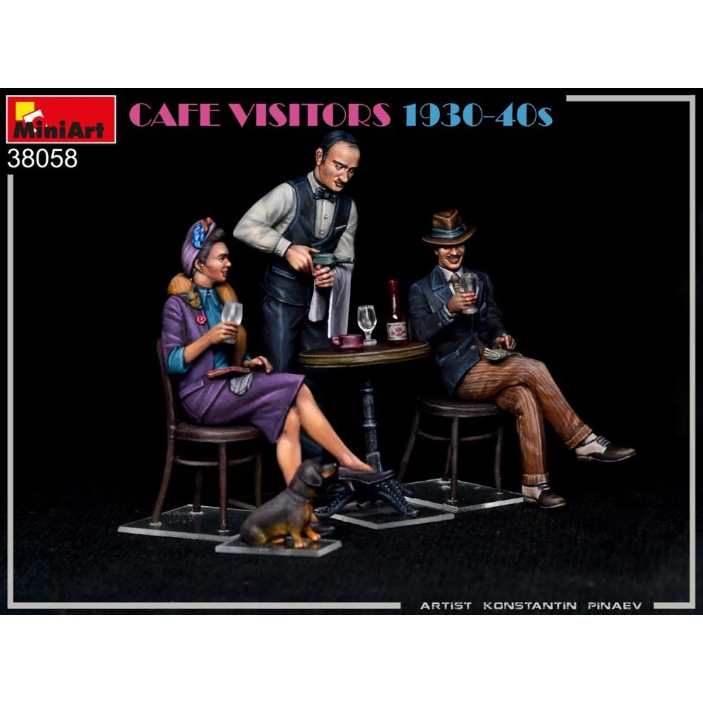 MiniArt 38058 1/35 Cafe Visitors 1930 - 1940s - Image 6