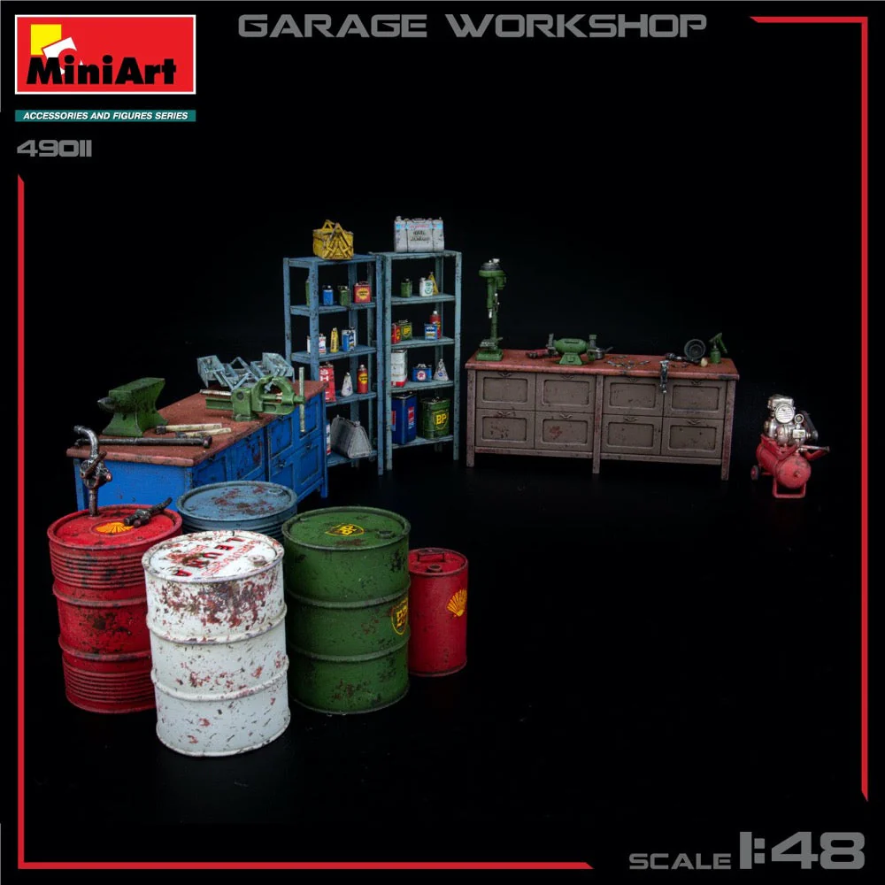 MiniArt 49011 1/48 Garage Workshop - Image 3