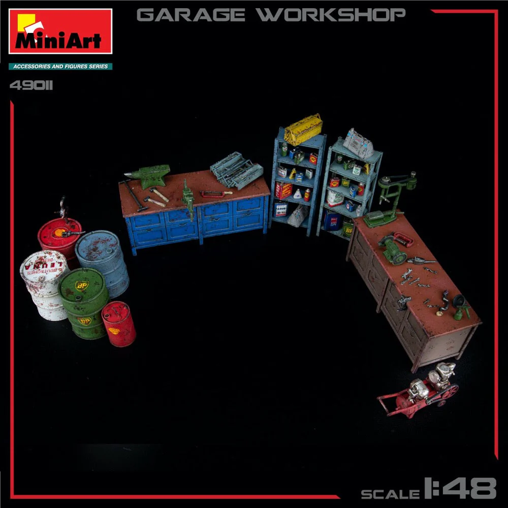 MiniArt 49011 1/48 Garage Workshop - Image 5
