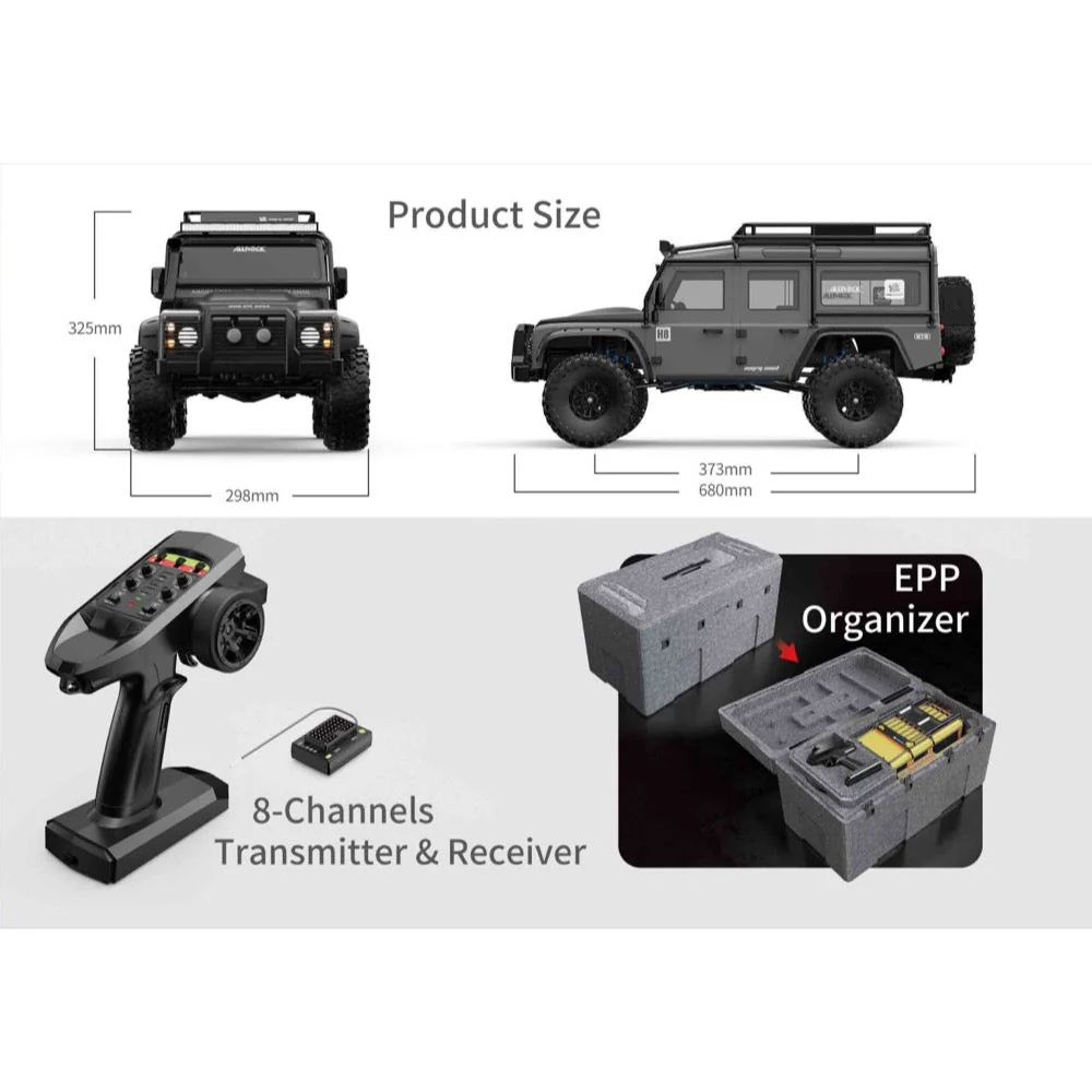 MJX 1/8 Allrock 4WD Brushless RC Crawler - Image 15