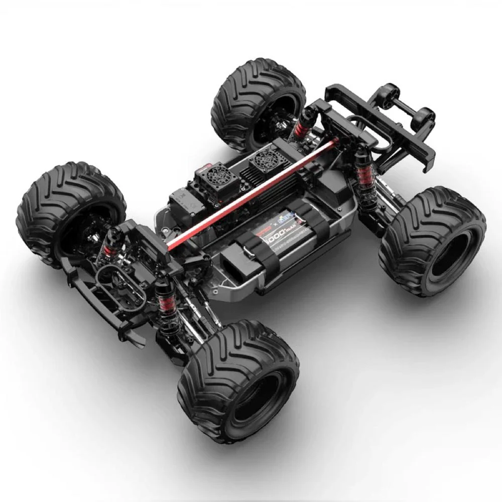 MJX 10210-R 1/10 HyperGo 4WD Brushless RC Truck Red - Image 7