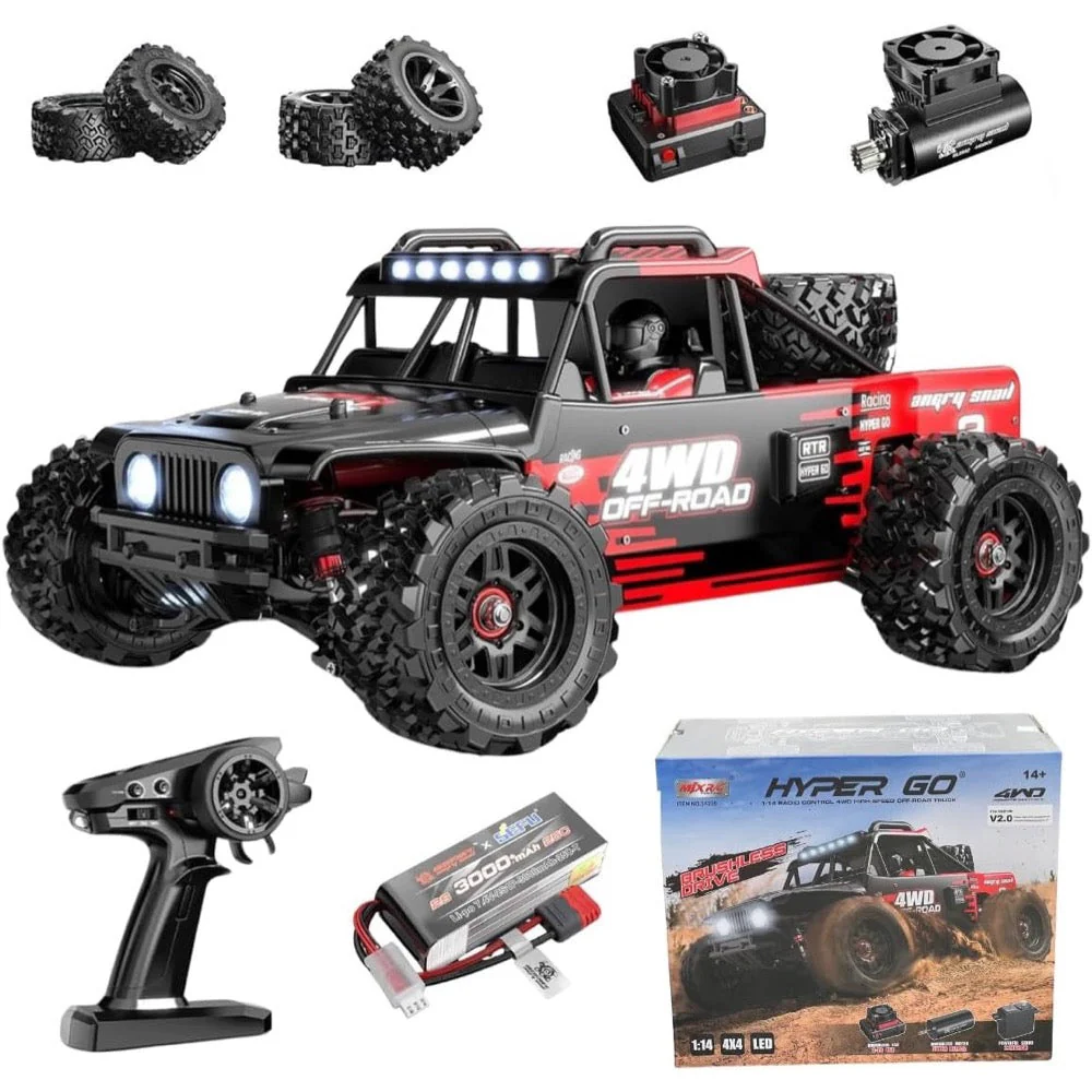MJX 14209 1/14 Hyper Go 4WD High-speed Off-road Brushless RC Truck - Image 2