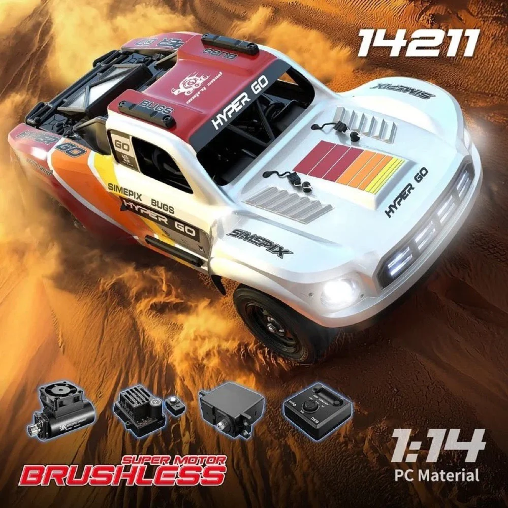 MJX 14211 1/14 Hyper Go 4WD High-Speed Off-Road Brushless RC Short Course Truck - Image 15
