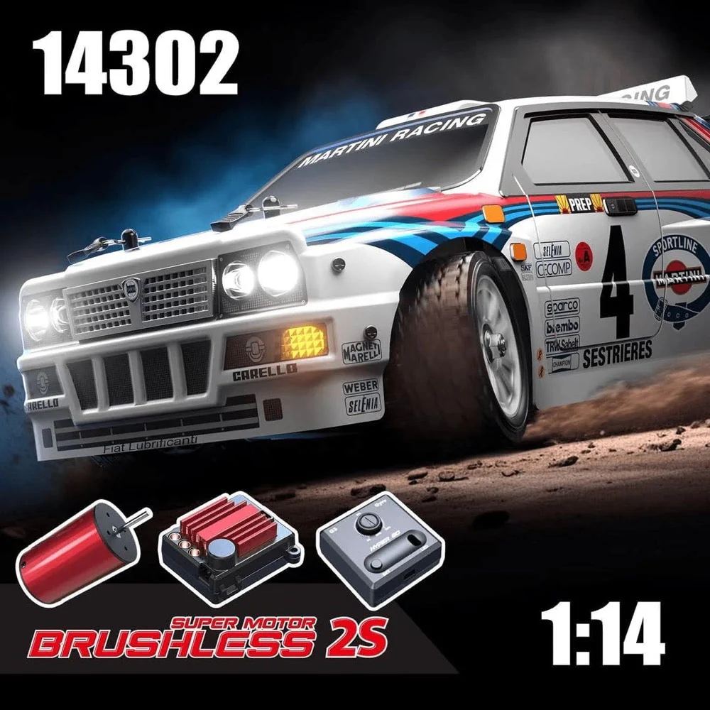 MJX 14302 1/14 Hyper Go Lancia 2S 4WD RC Rally Car - Image 23