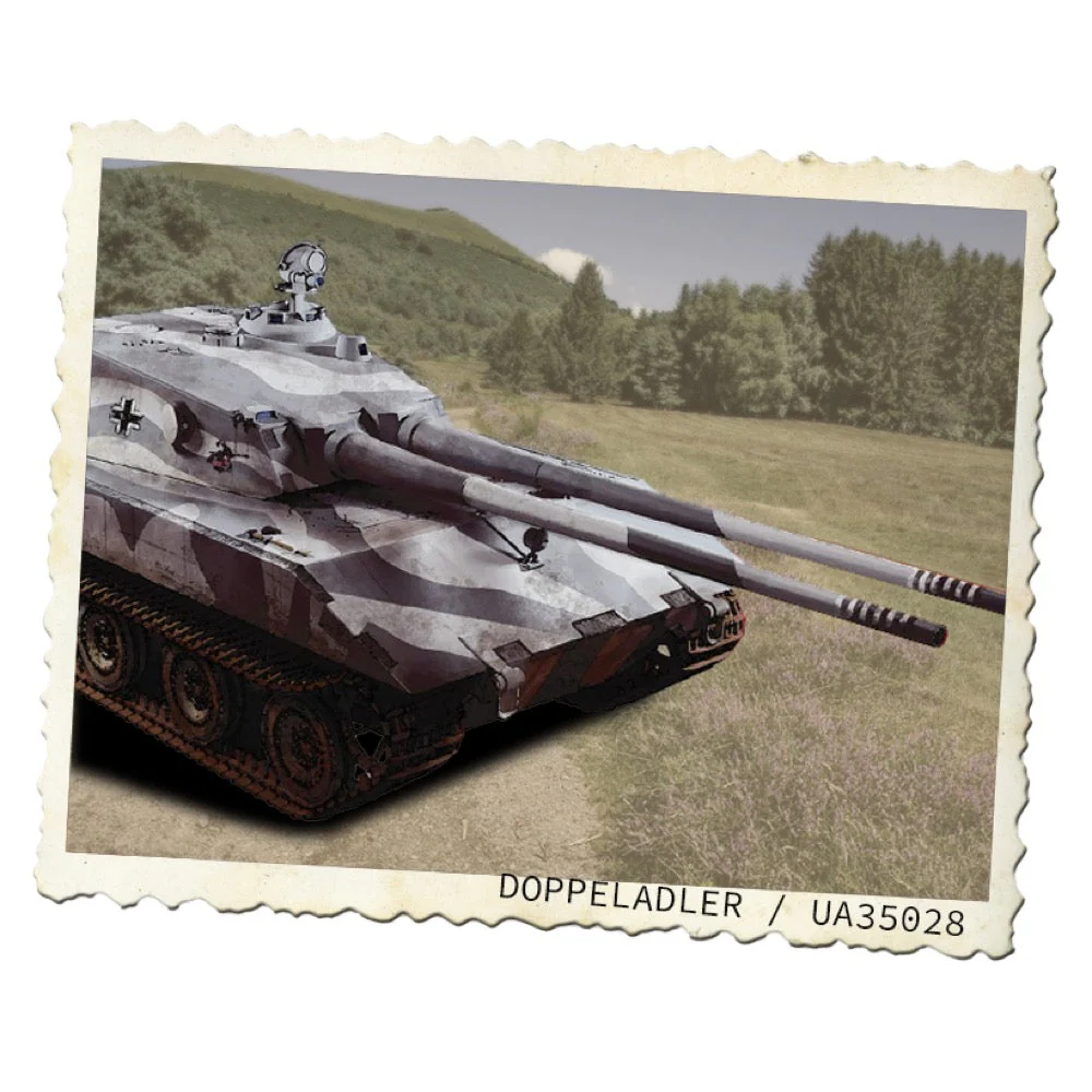 Modelcollect 35031 1/35 E100 Type G with 105mm twin Gun Double-head Eagle - Image 2