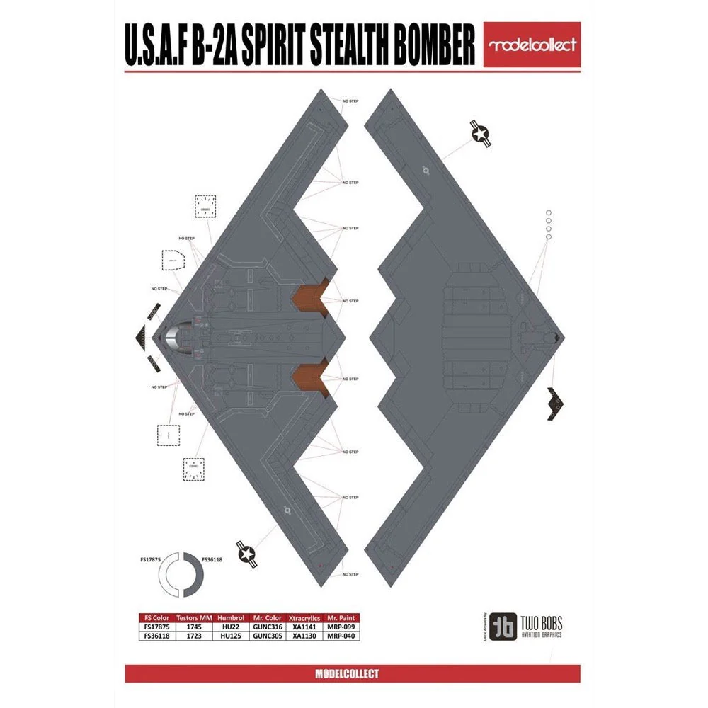 Modelcollect UA72201 U.S.A.F. B-2A Spirit Stealth Bomber - Image 7