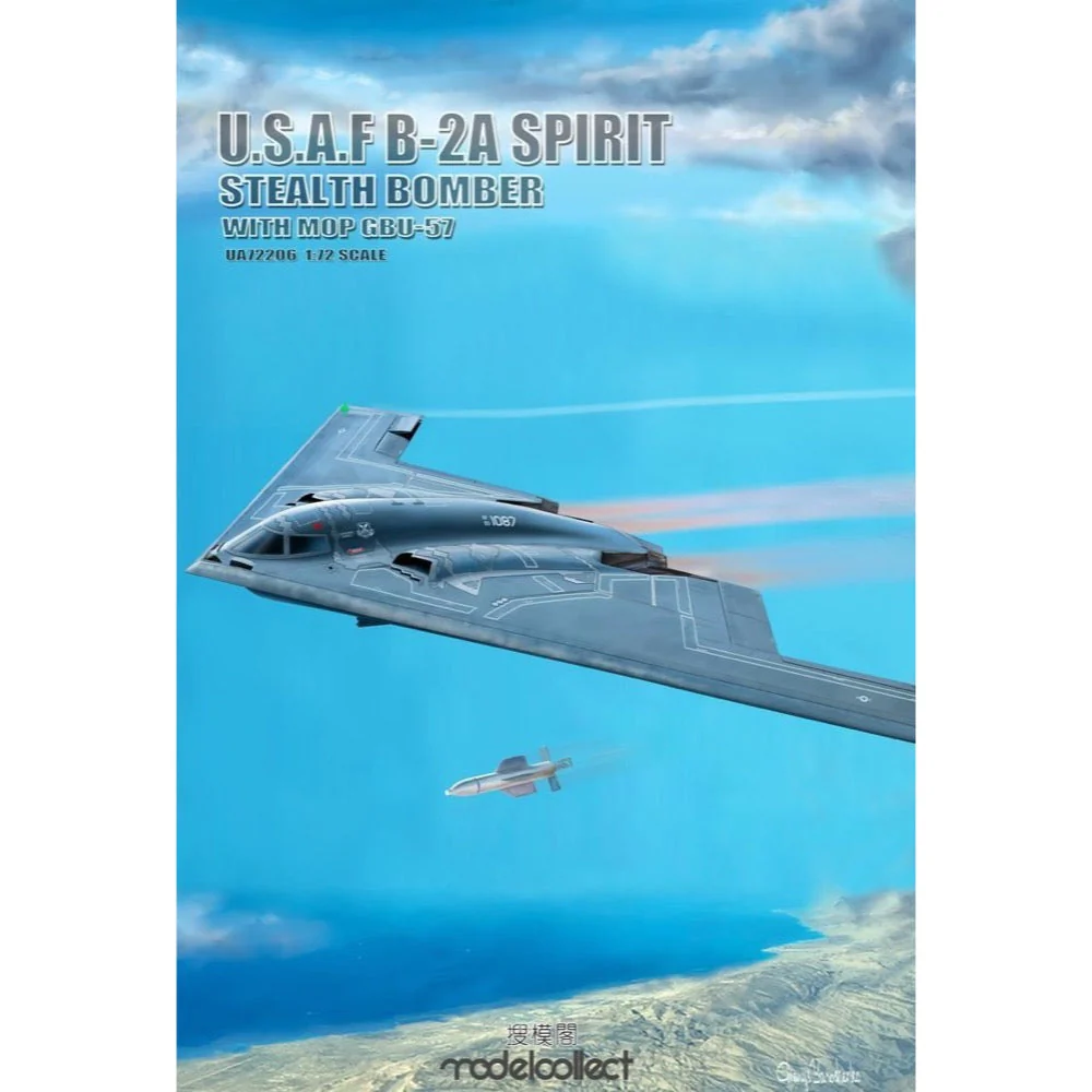 Modelcollect UA72206 USAF B-2A Spirit Stealth Bomber with Mop GBU-57 - Image 2