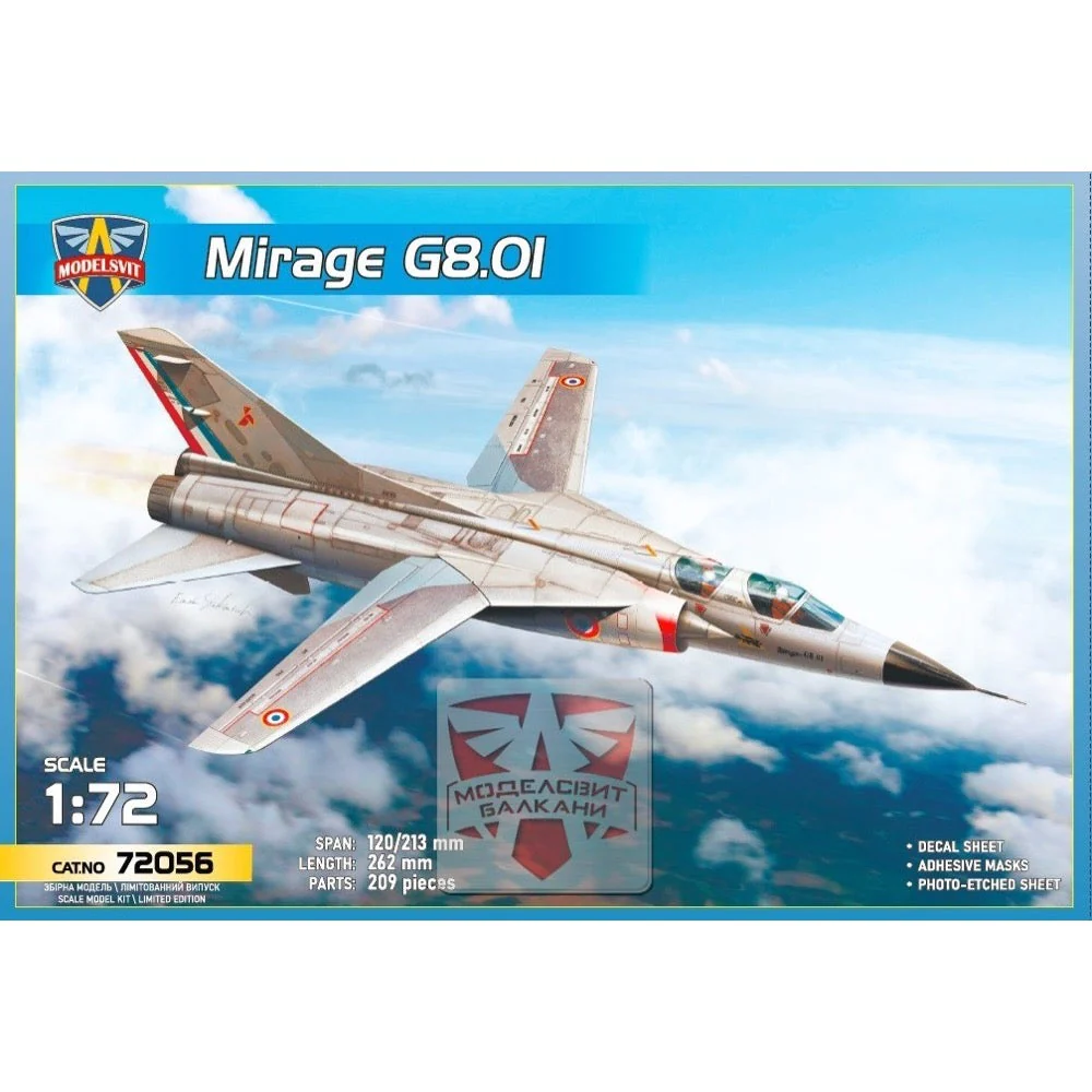 Modelsvit 72056 1/72 Dassault Mirage GB 01 Two Seater