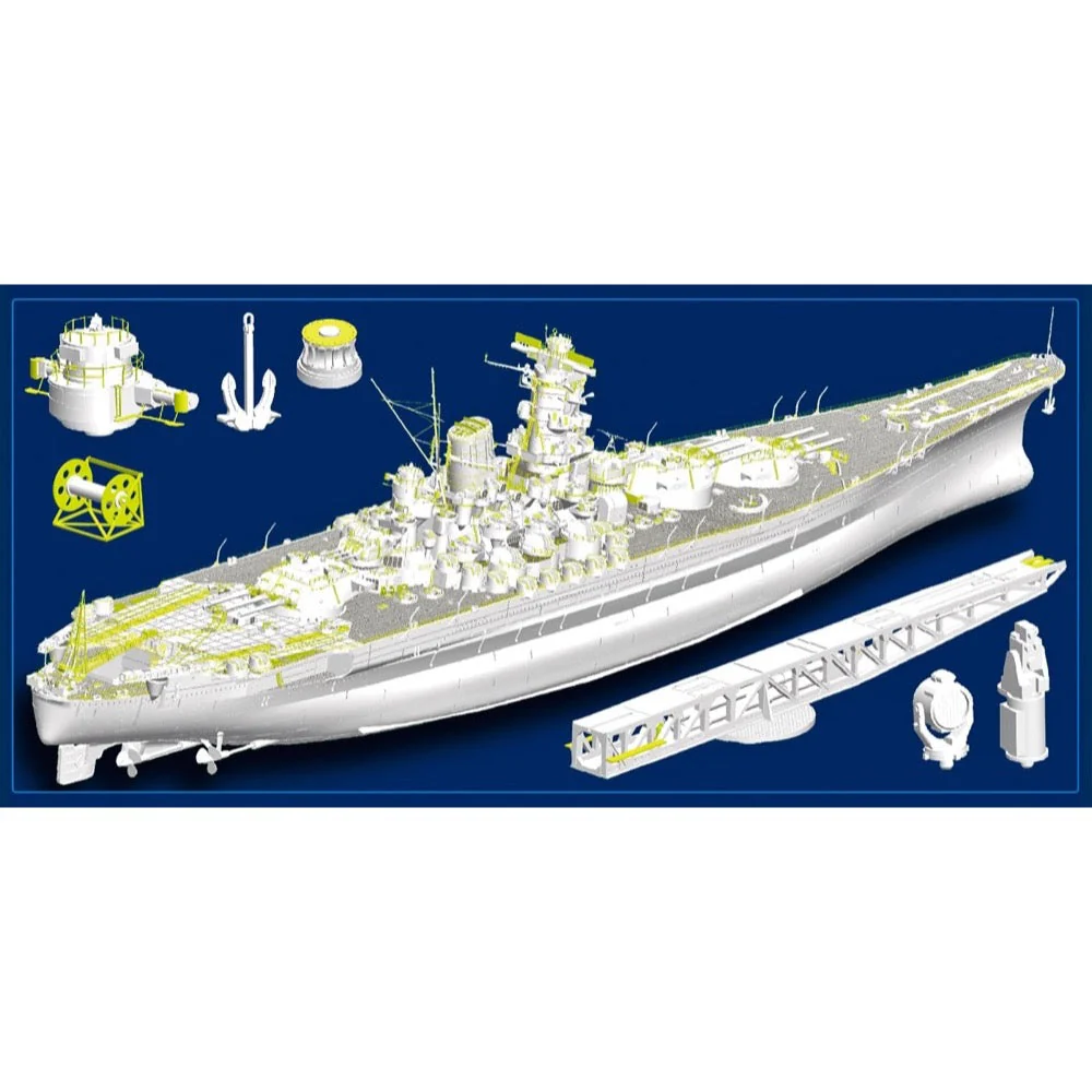 Monochrome 64010 1/200 IJN Yamato Battleship - Image 7