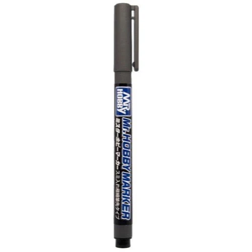 Mr Hobby (Gunze) CM102 Marker Super Fine Brush Grey - Image 3