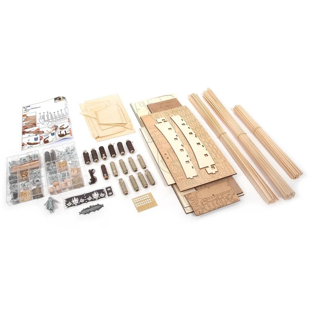 OcCre 14010 1/50 The Flying Dutchman Wooden Model Ship Kit - Image 4