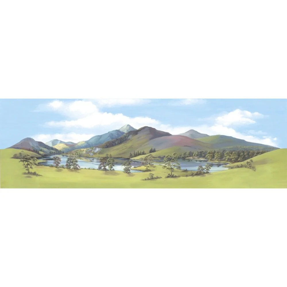 Peco SK11 HO Mountain Lake Background
