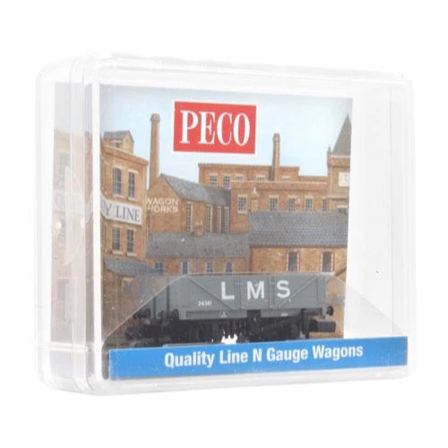 Peco NR5003M N RTR 9ft 5 Plank Open Wagon LMS Grey - Image 5