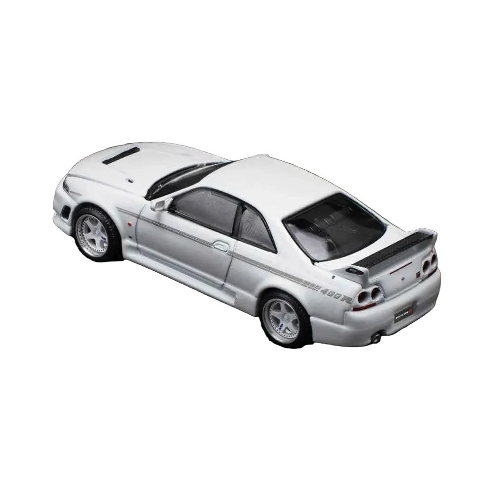 Pop Race 64-0052 1/64 Nissan GT-R R33 Nismo 400R White - Image 2