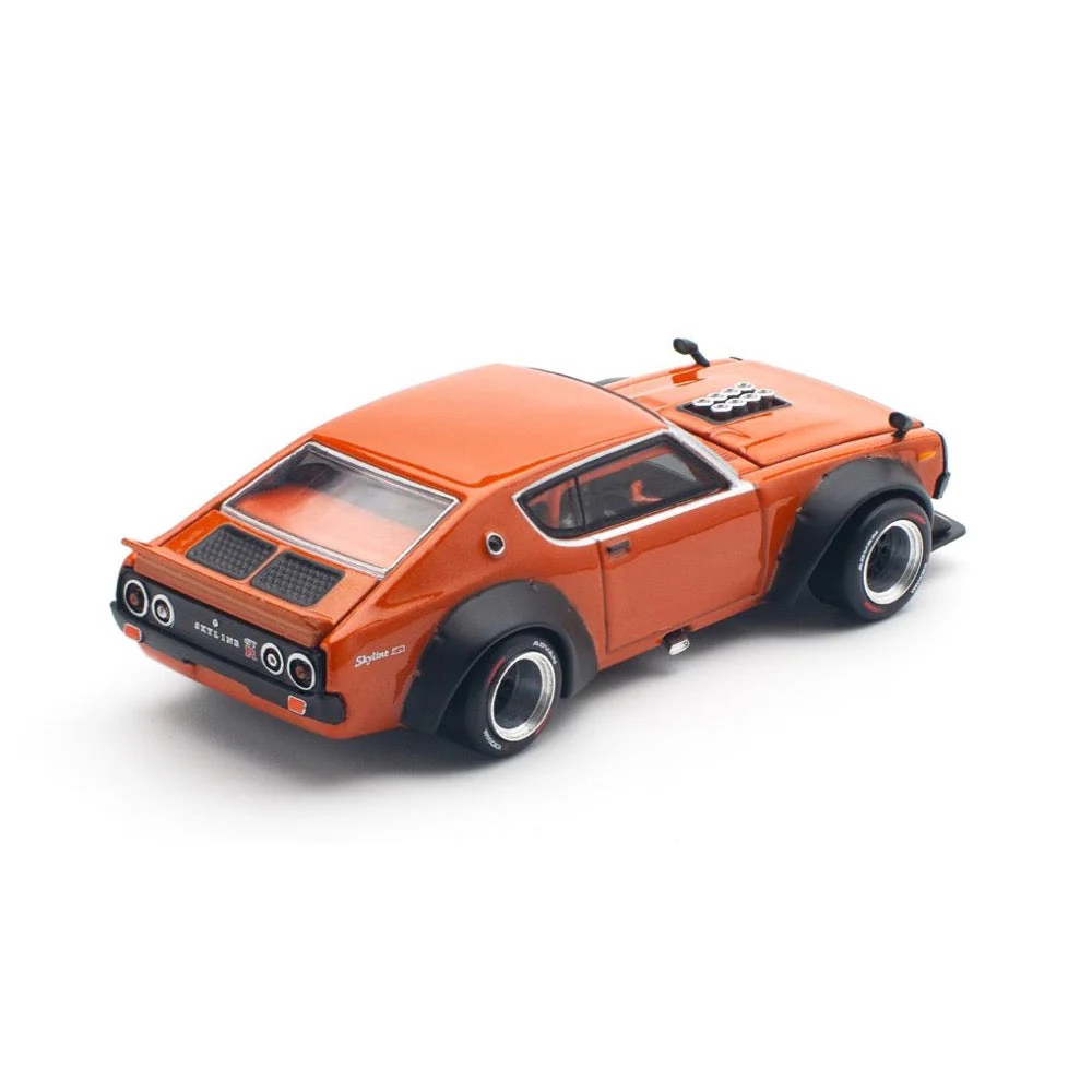 Pop Race 64-0173 1/64 Skyline GT-R V8 Drift Kenmeri Orange - Image 8
