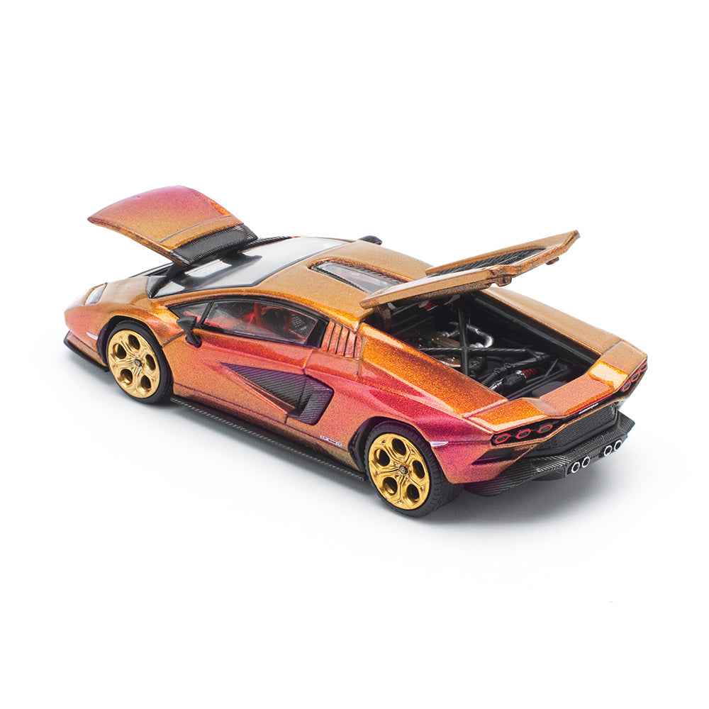 Pop Race 64-0175 1/64 Lamborghini Countach LPI 800-4 Blu Hal - Image 3