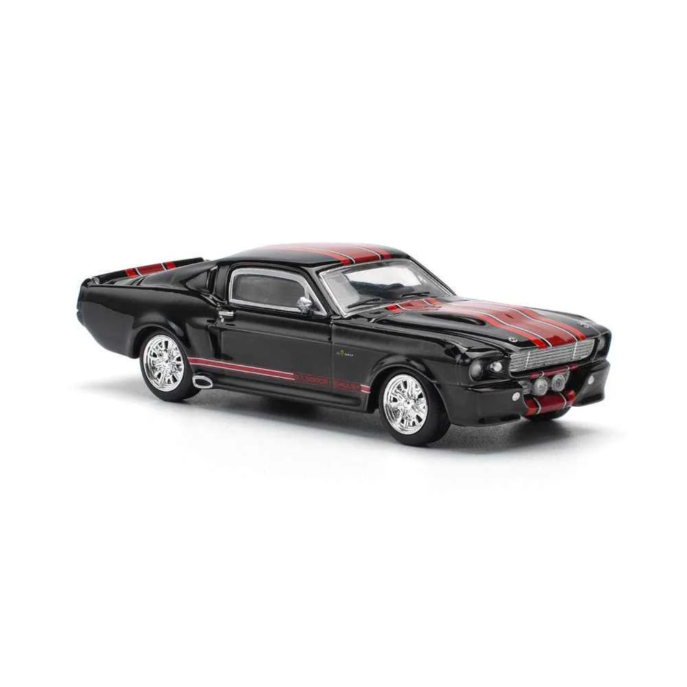 Pop Race 64-0218 1/64 Shelby Mustang GT500 Dark Chrome - Image 3