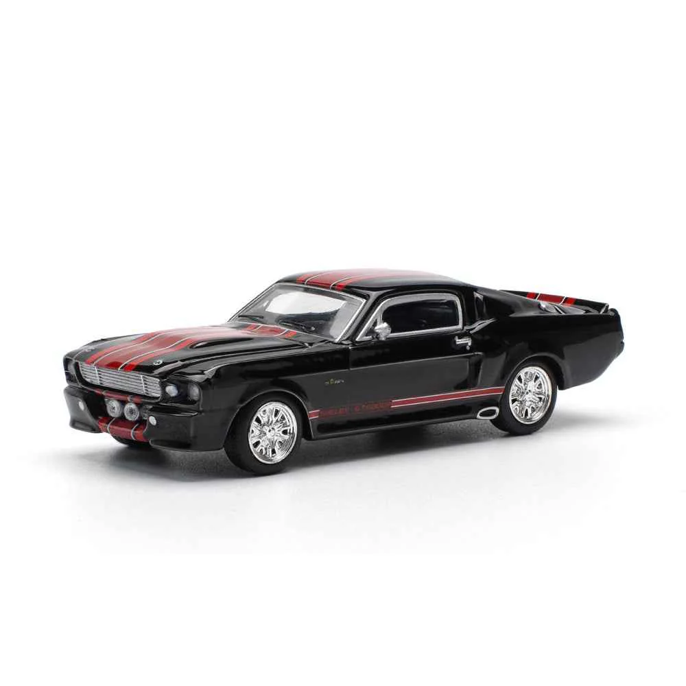 Pop Race 64-0218 1/64 Shelby Mustang GT500 Dark Chrome - Image 4