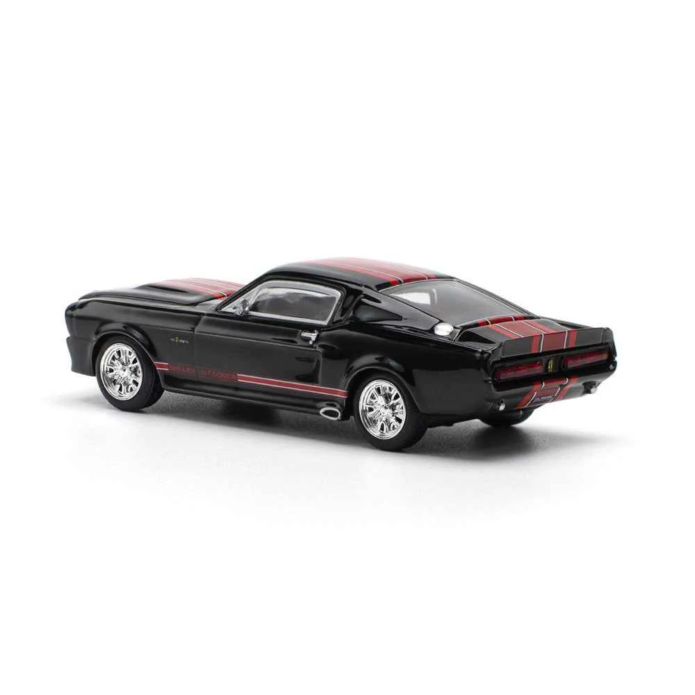 Pop Race 64-0218 1/64 Shelby Mustang GT500 Dark Chrome - Image 6