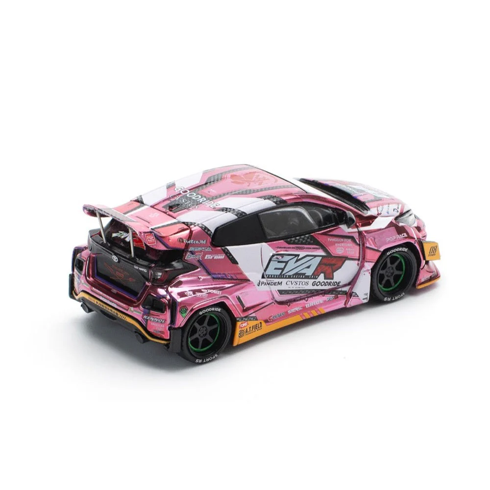 Pop Race 64-0220 1/64 Eva RT Production Modelcustom Type-08 Goodride GR Yaris - Image 6