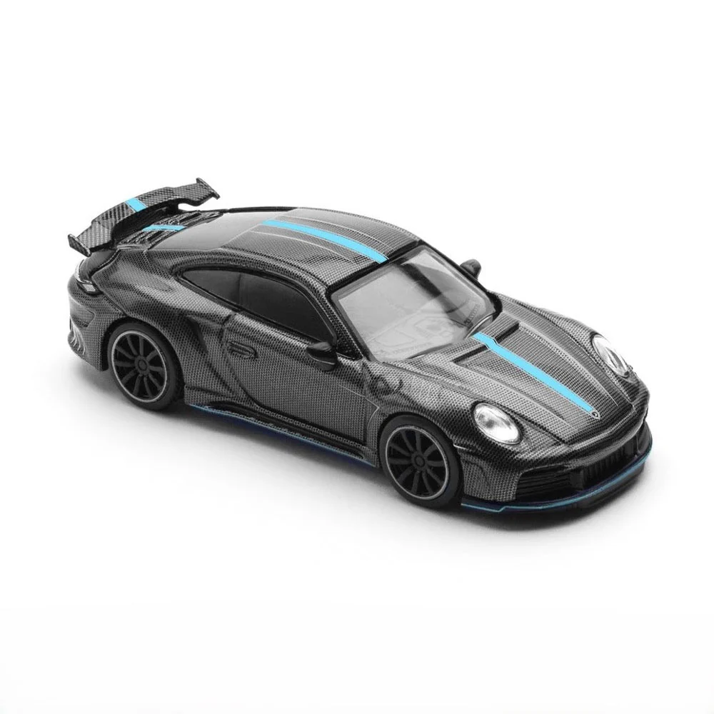 Pop Race 64-0254 1/64 992 Stinger GTR Carbon Edition (Blue Line) - Image 2