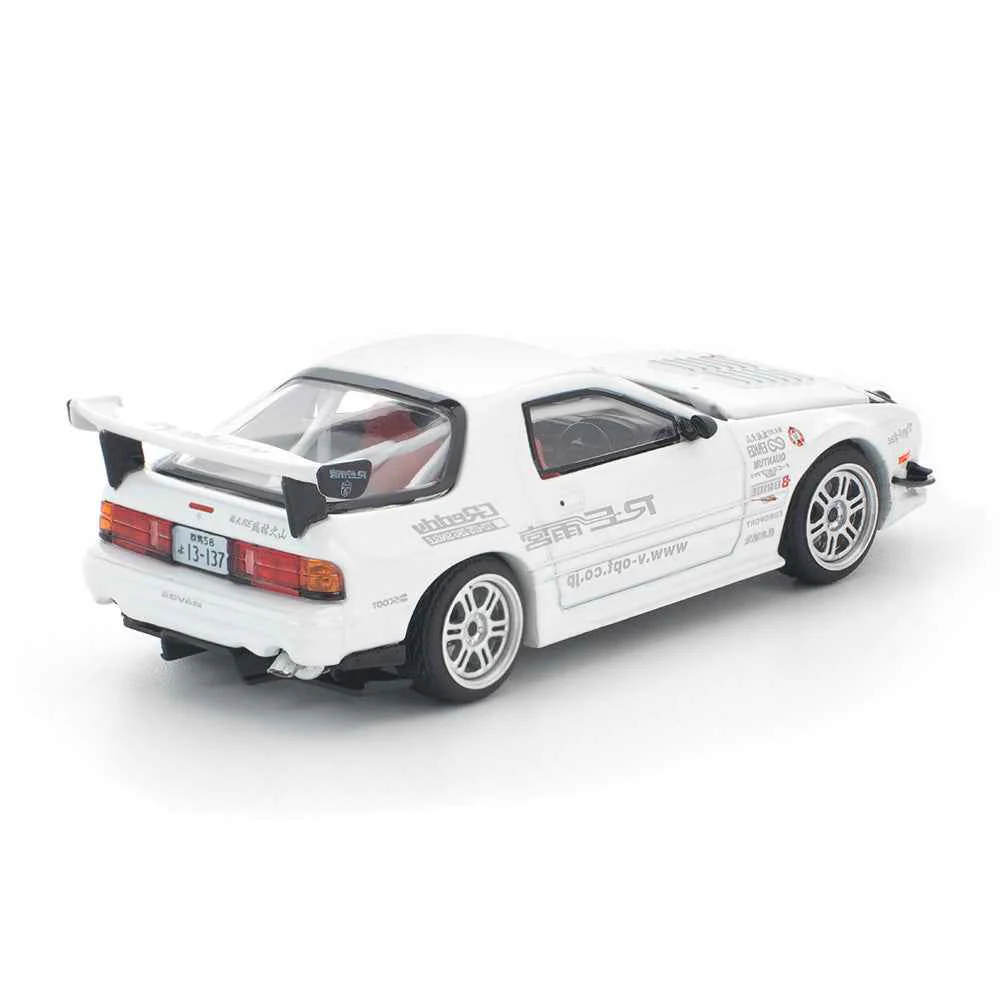 Pop Race 64-0260 1/64 Mazda RX7 FC3S Re-Amemiya White - Image 3