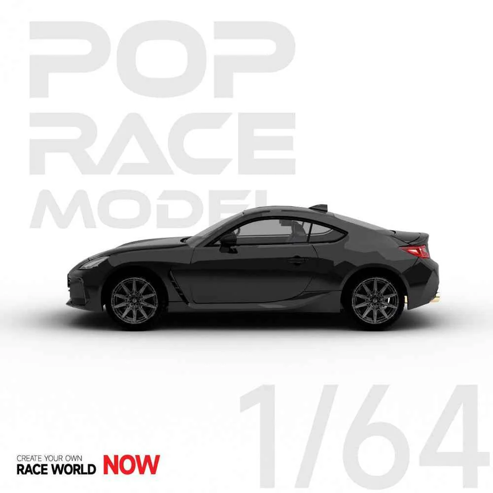 Pop Race 64-SBRZ-BK01 1/64 Subaru BRZ 2022 Black Silica - Image 2