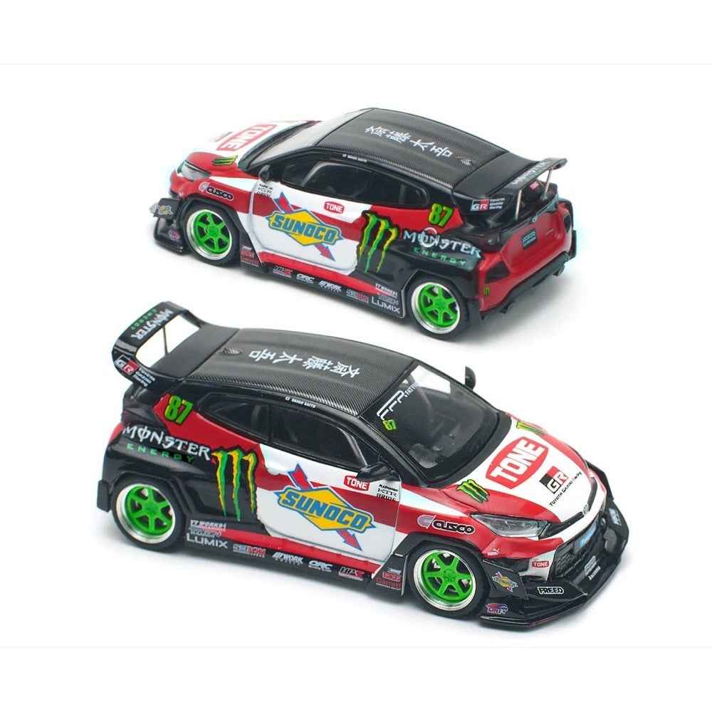 Pop Race PR64-0106 1/64 Pandem GR Yaris Daigo Saito - Image 6
