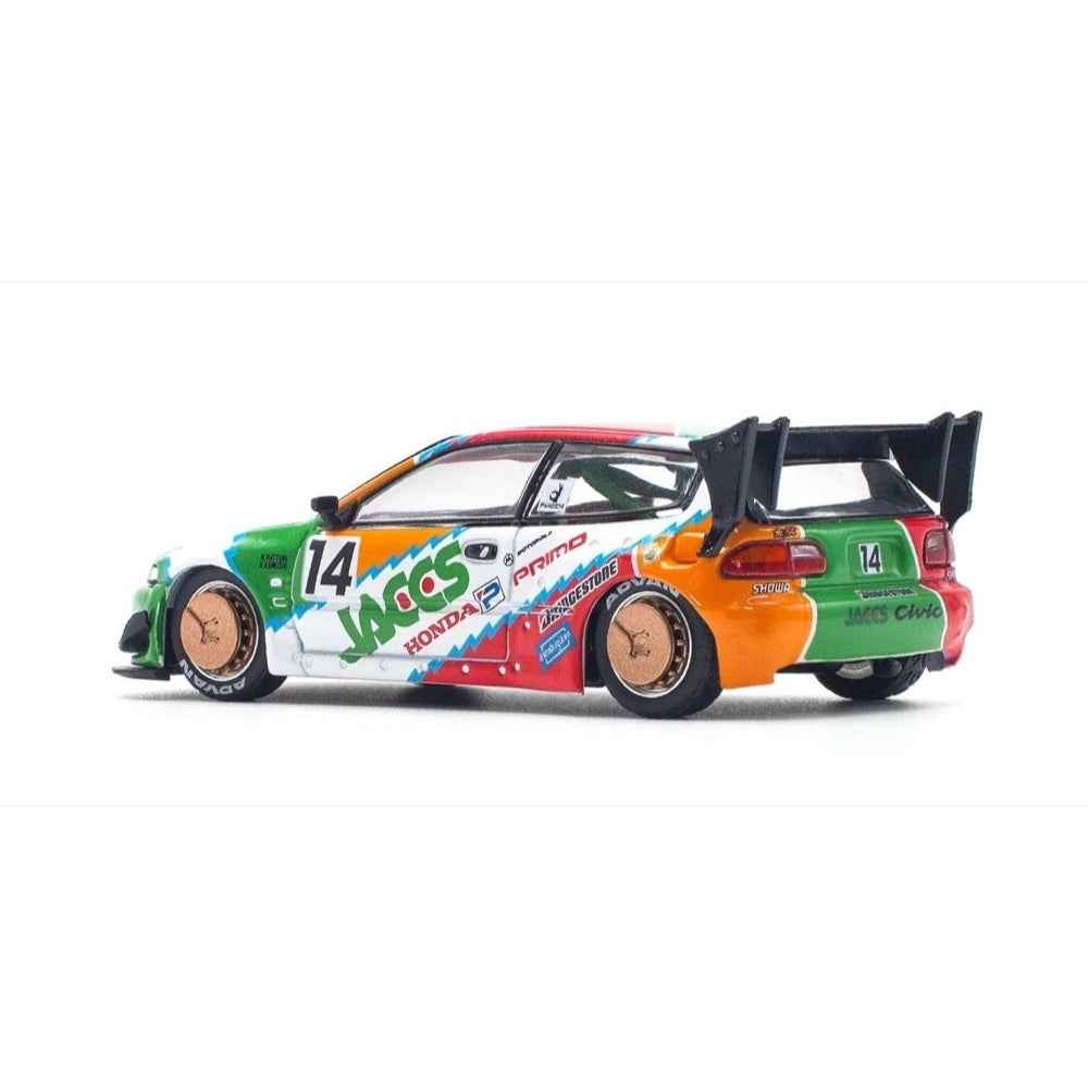 Pop Race PR64-0128 1/64 Pandem Civic EG6 V1.5 Jaccs - Image 2