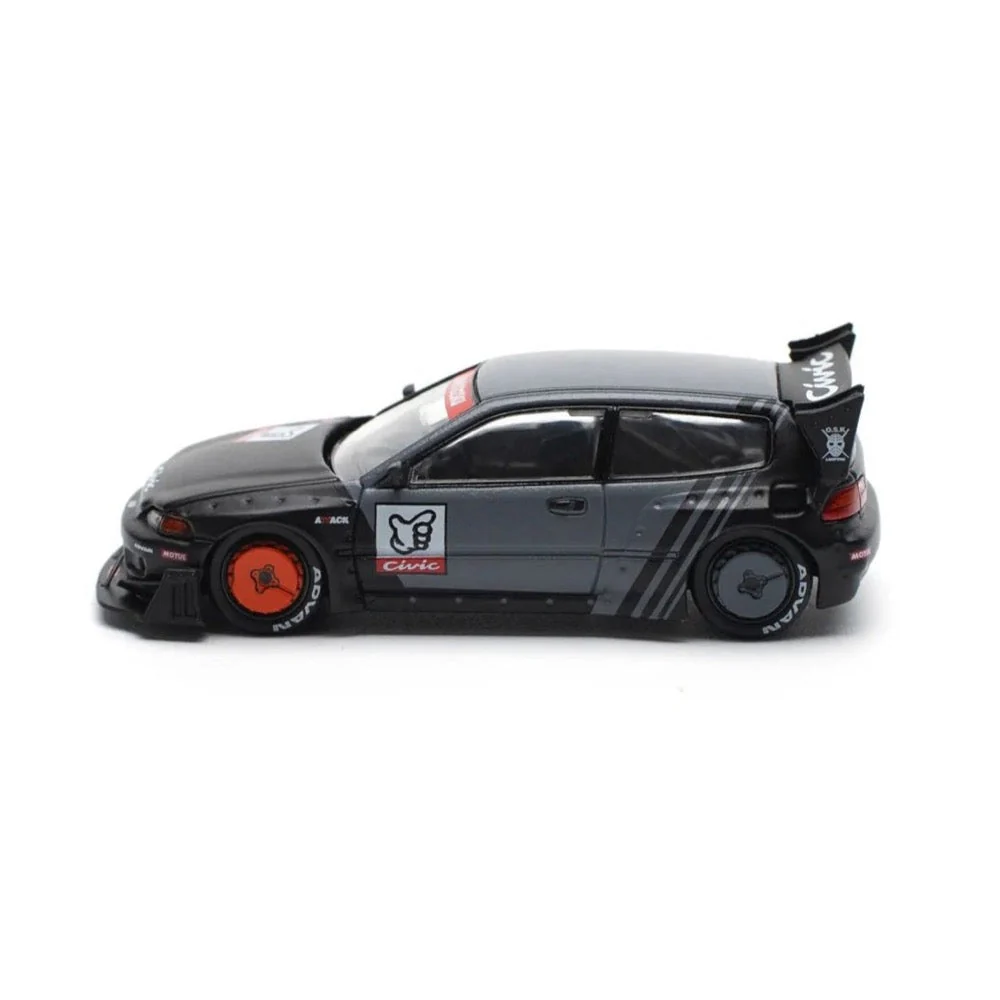 Pop Race PR64-0163 1/64 Pandem Civic EG6 Kanjozoku - Image 4