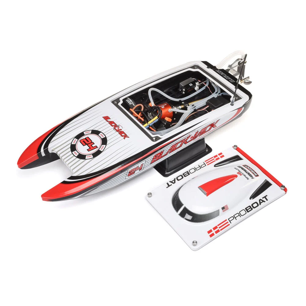 Pro Boat Blackjack 24in V2 Brushless Catamaran Vegas Offshore PRB08049T2 - Image 7