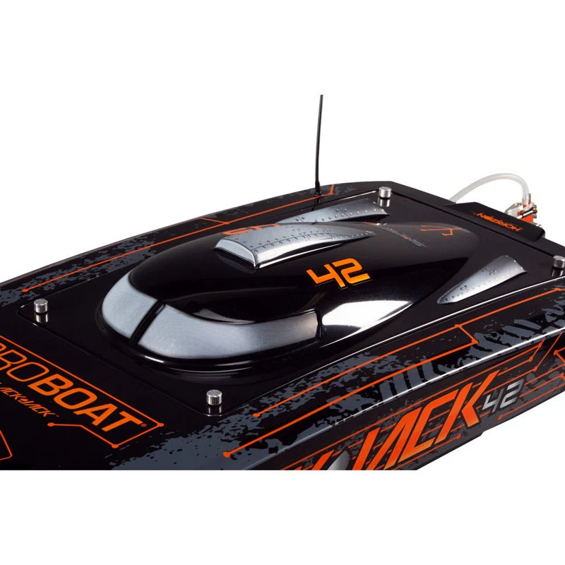 Pro Boat Blackjack 42 inch 8S Brushless RC Catamaran (Black/Orange) PRB08043T1 - Image 12