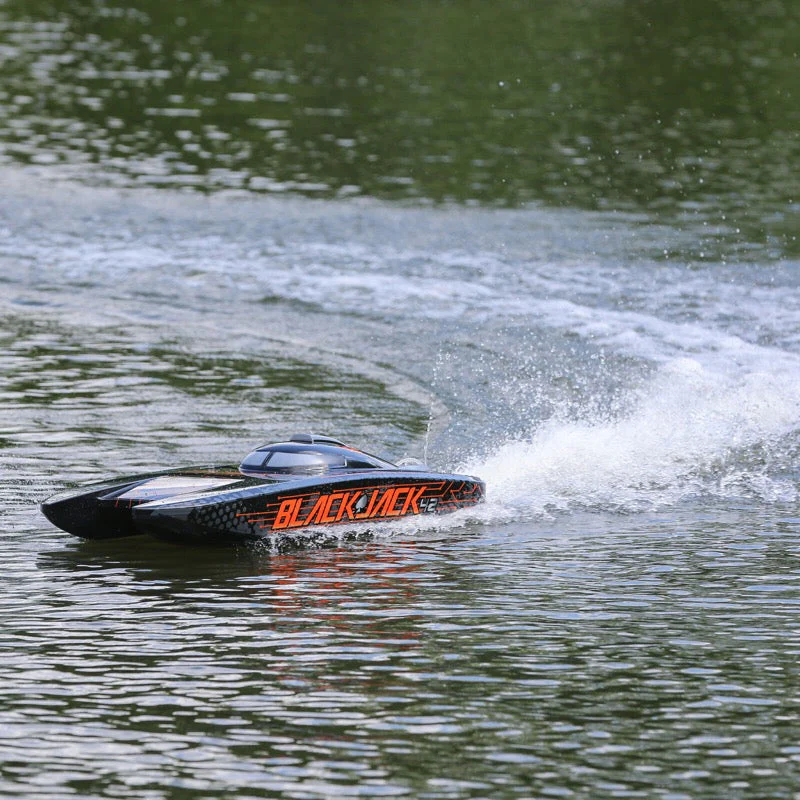 Pro Boat Blackjack 42 inch 8S Brushless RC Catamaran (Black/Orange) PRB08043T1 - Image 18