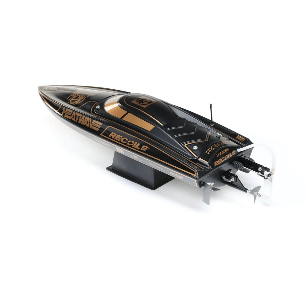 Pro Boat Heatwave Recoil 2 V2 26in Self Righting Brushless Black Gold RC Boat PRB08041V2T1 - Image 4