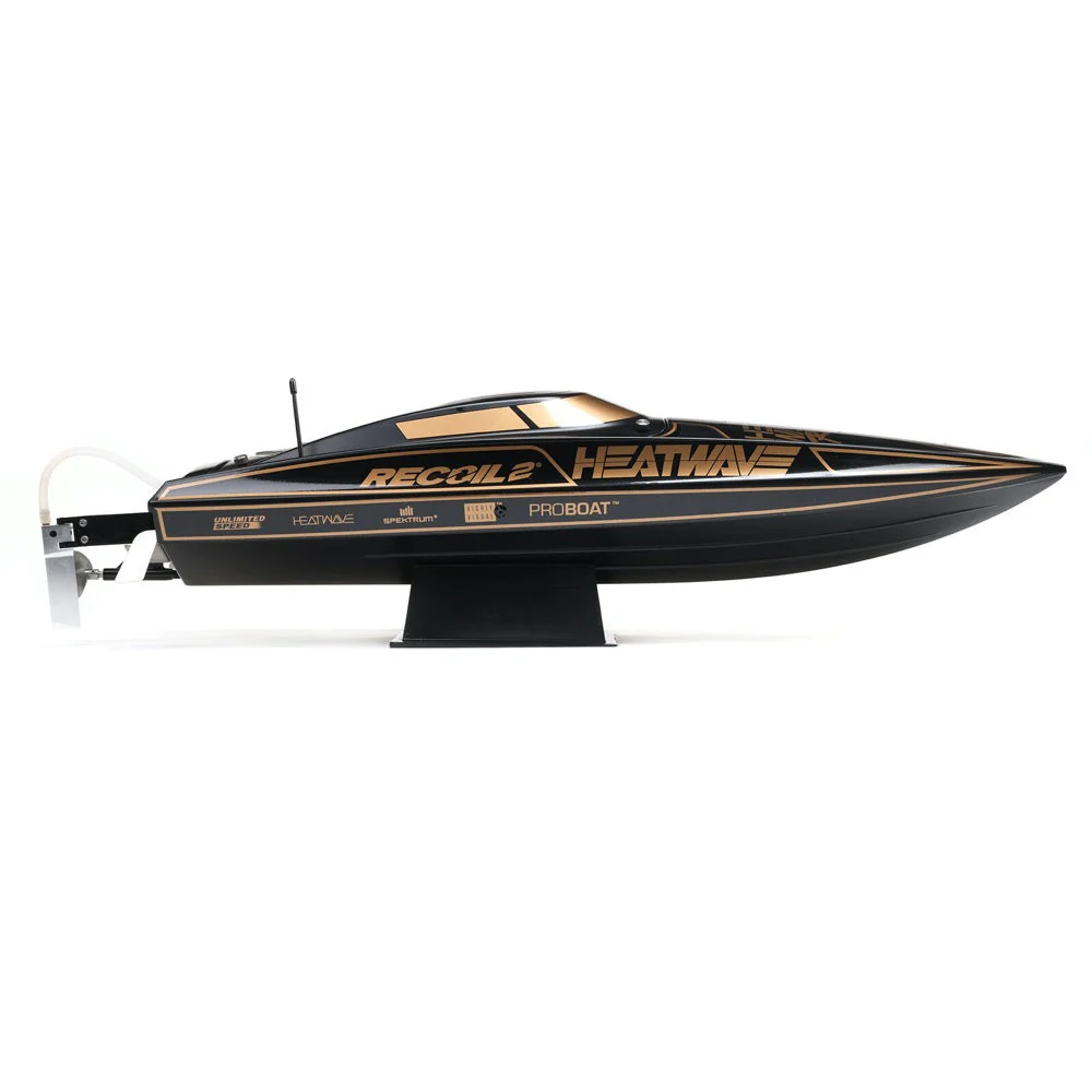 Pro Boat Heatwave Recoil 2 V2 26in Self Righting Brushless Black Gold RC Boat PRB08041V2T1 - Image 5