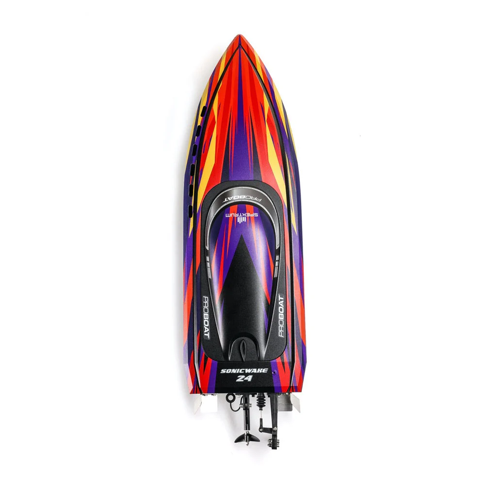 Pro Boat PRB-1992T1 Sonicwake 24inch Self-Righting Brushless Deep-V Boat RTR Red - Image 6