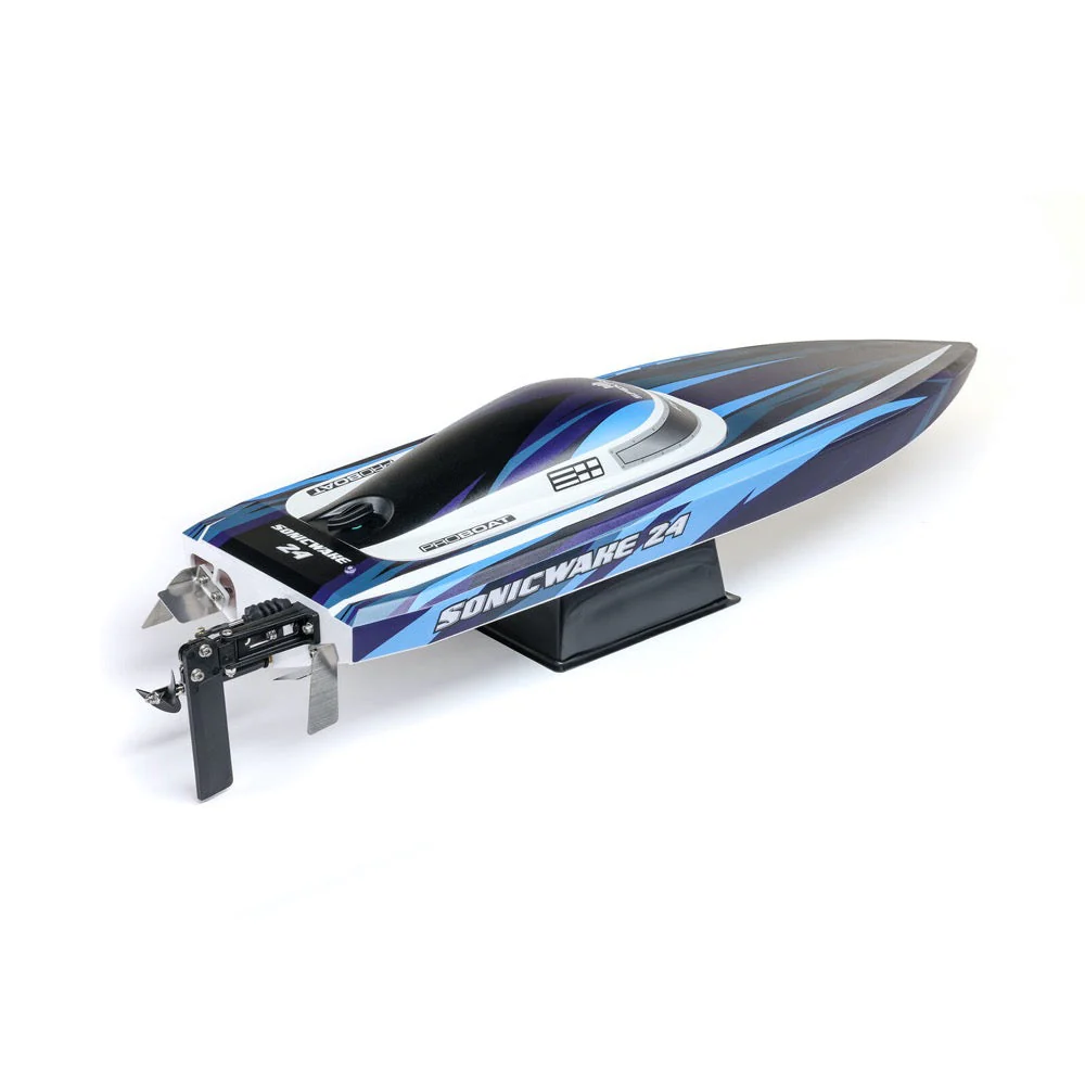 Pro Boat PRB-1992T2 Sonicwake 24inch Self-Righting Brushless Deep-V Boat RTR Blue - Image 7