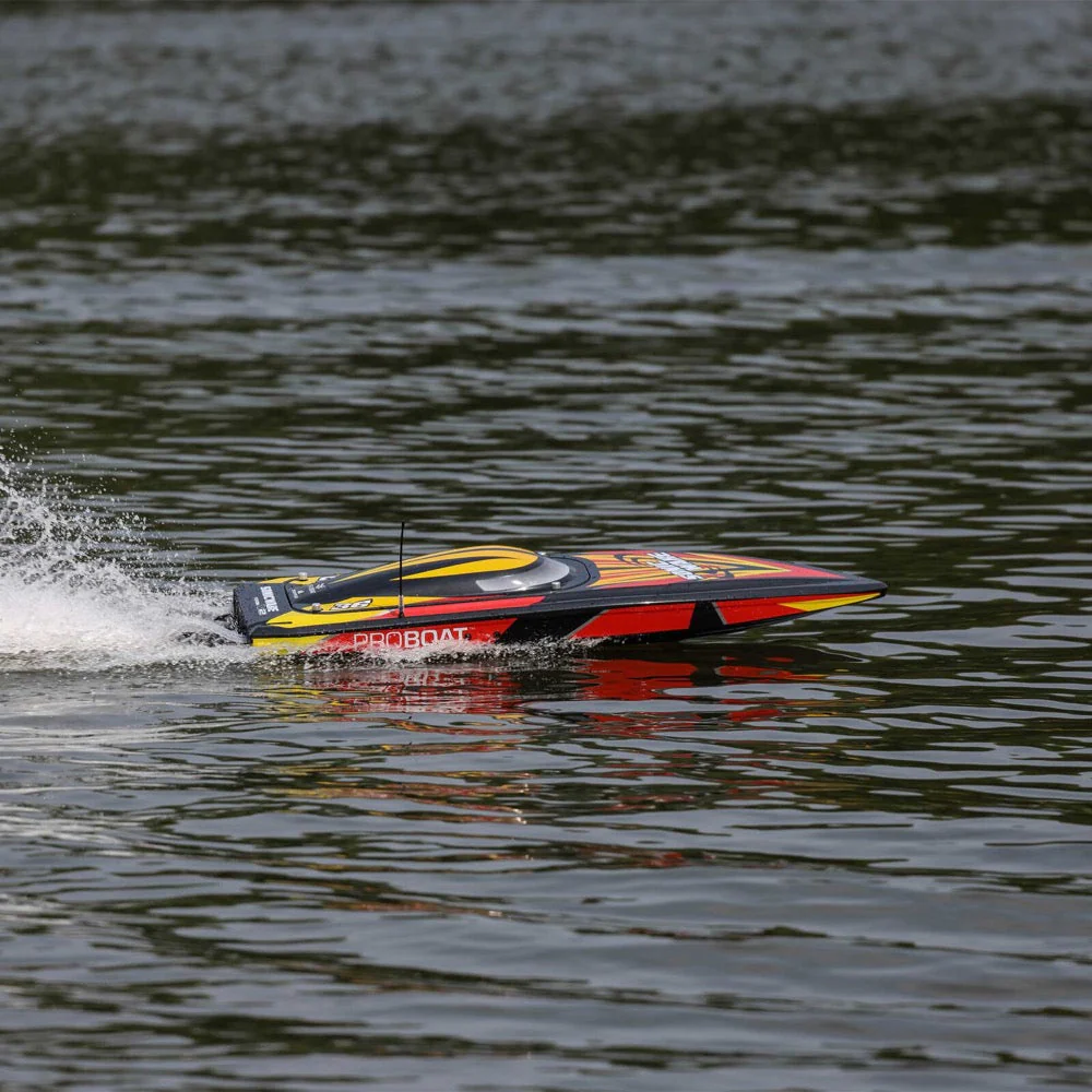Pro Boat PRB08032V2T1 Sonicwake V2 36inch Self-Righting Brushless Deep-V RTR RC Boat Black - Image 10