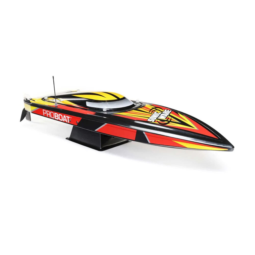 Pro Boat PRB08032V2T1 Sonicwake V2 36inch Self-Righting Brushless Deep-V RTR RC Boat Black - Image 2