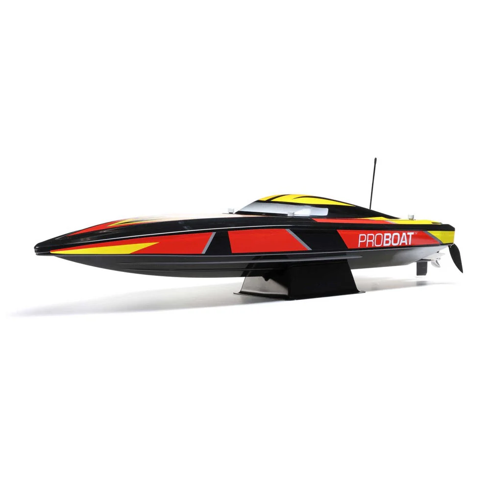 Pro Boat PRB08032V2T1 Sonicwake V2 36inch Self-Righting Brushless Deep-V RTR RC Boat Black - Image 4
