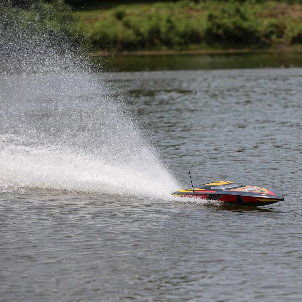 Pro Boat PRB08032V2T1 Sonicwake V2 36inch Self-Righting Brushless Deep-V RTR RC Boat Black - Image 8